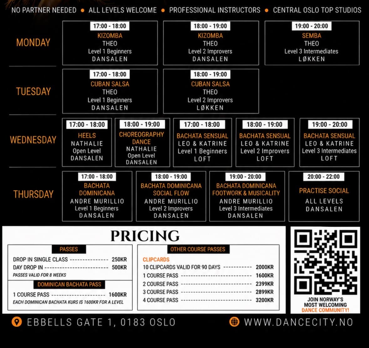 Dancecity timetable